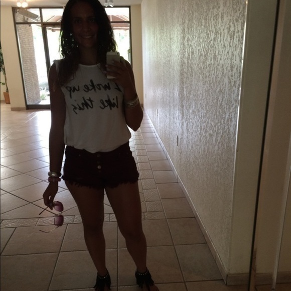 I woke up like this high low White Top Size Small - Picture 3 of 8